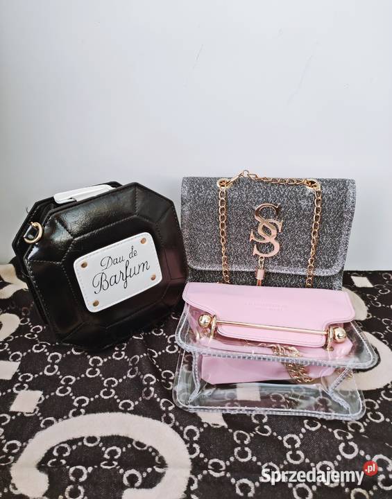 PROMOCJAPiękne luksusowe torebkiRóżowy czarny Warszawa sprzedam