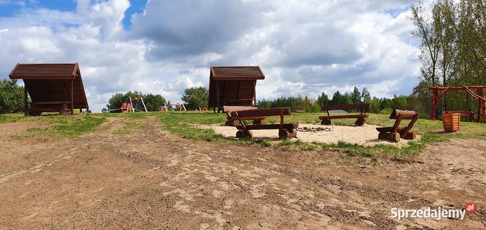 Domki domek z bala jeziorem Głuszyńskim plaży Pozostałe