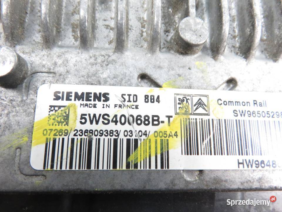 STEROWNIK CITROEN C3 14 HDi 9650529880 sprzedam