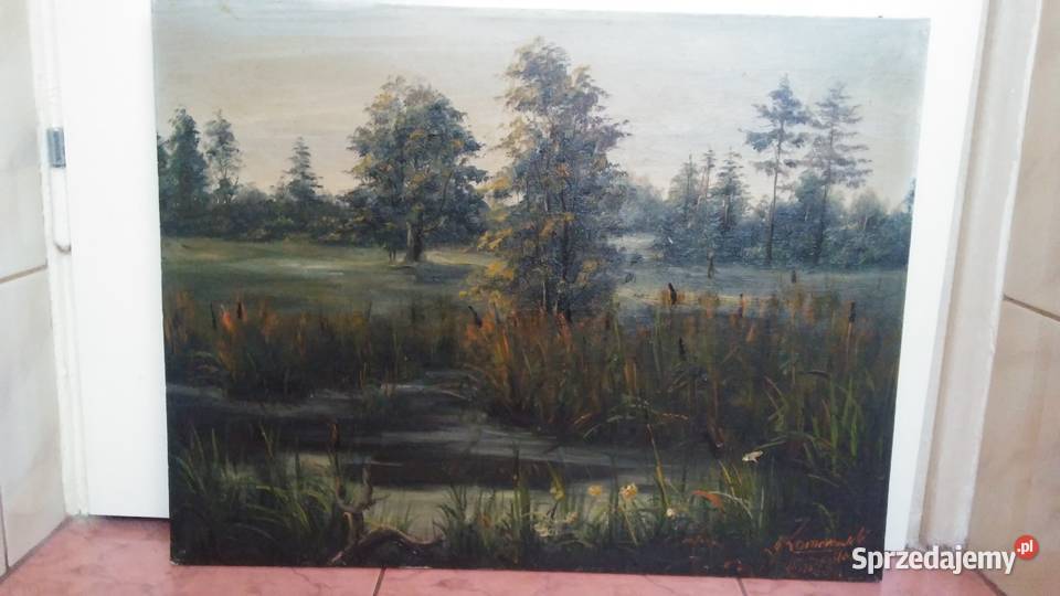 Obraz olejny Pejzaż mazowieckie Warszawa