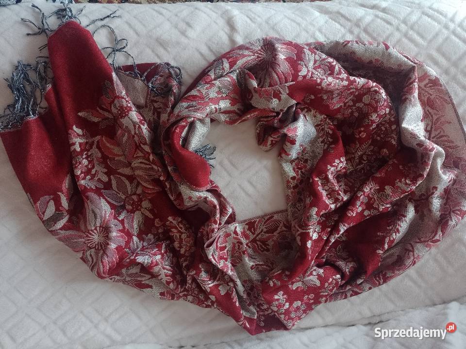 Ekskluzywna duża chusta szal oversize z Londynu Kraków