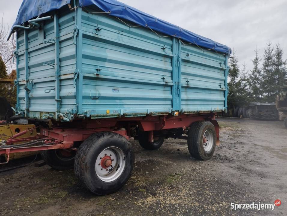Przyczepa wywrotka 3 strony uszkodzony Łańcut