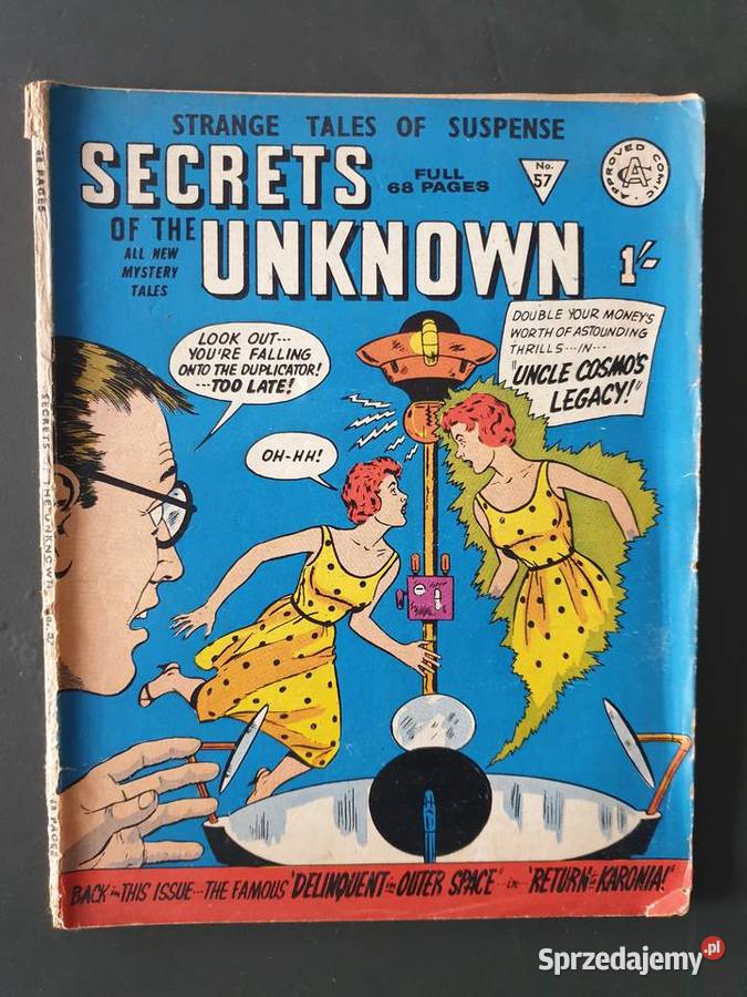 Secrets Unknown komiks w języku angielskim 1967 czarno-biały  Gdynia