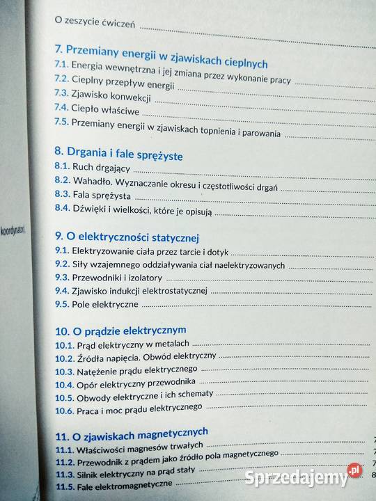 Świat fizyki 8 ćwiczenia nowe tanie podręczniki Warszawa