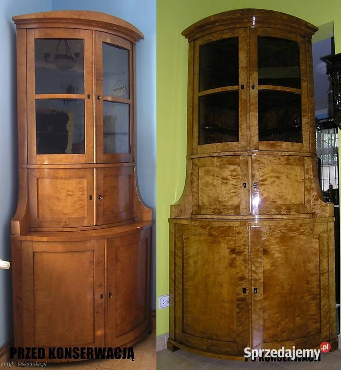 Rogówka narożnik Biedermeier brzoza Sopot sprzedam