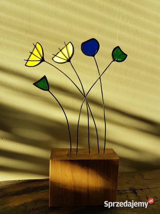 Kwiaty witrażowe ozdoba Nysa