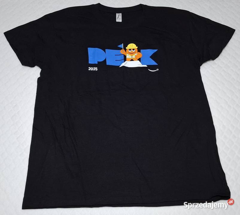 Koszulka krótki rękaw Tshirt czarna Amazon Sols śląskie Czeladź