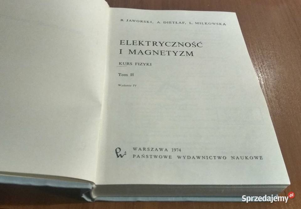 Elektryczność i magnetyzm Jaworski Dietłaf Kurs Gdańsk