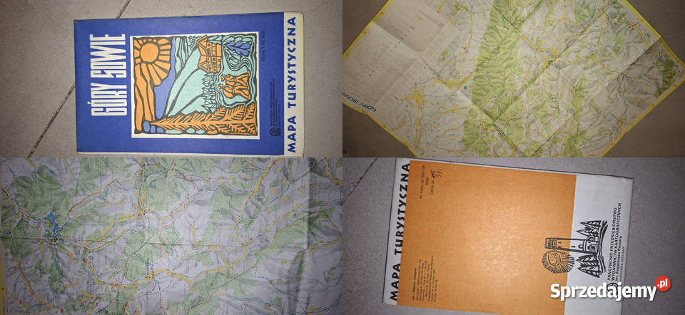 Mapa Turystyczna GÓRY SOWIE 1977 Unikat PRL Stan Leszno sprzedam