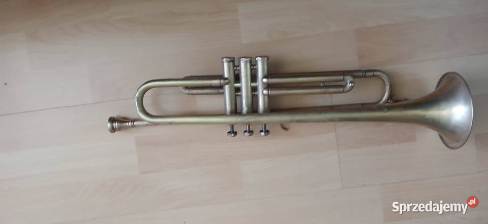 Stara mosiężna trąbka małopolskie Kraków