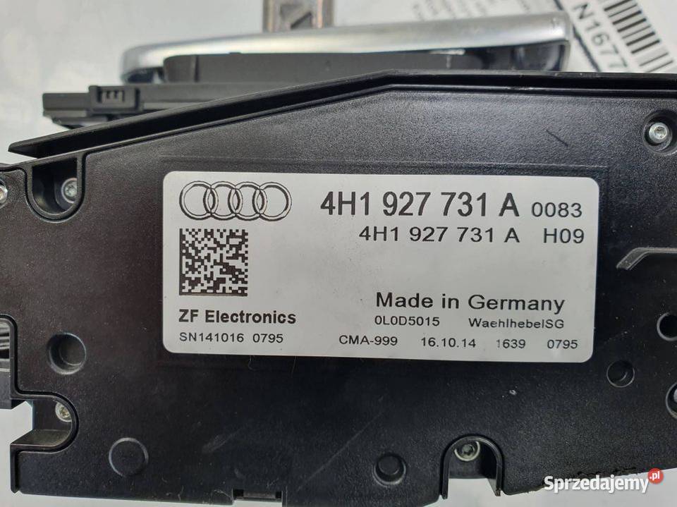 DŹWIGNIA ZMIANY BIEGÓW AUDI A8 L D4 4H1927731A Lipno