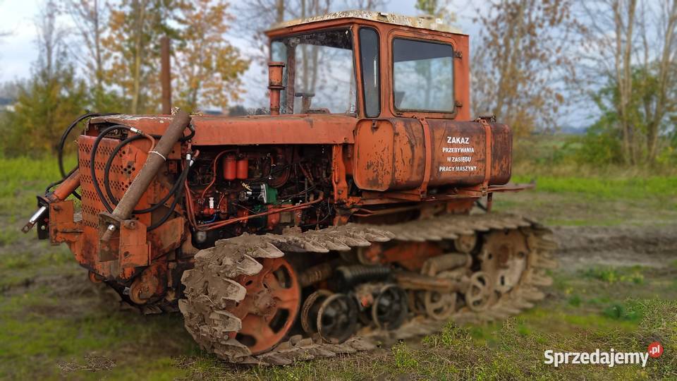 ciągnik gąsienicowy dt 75 det 75 spycharka spych Bryski