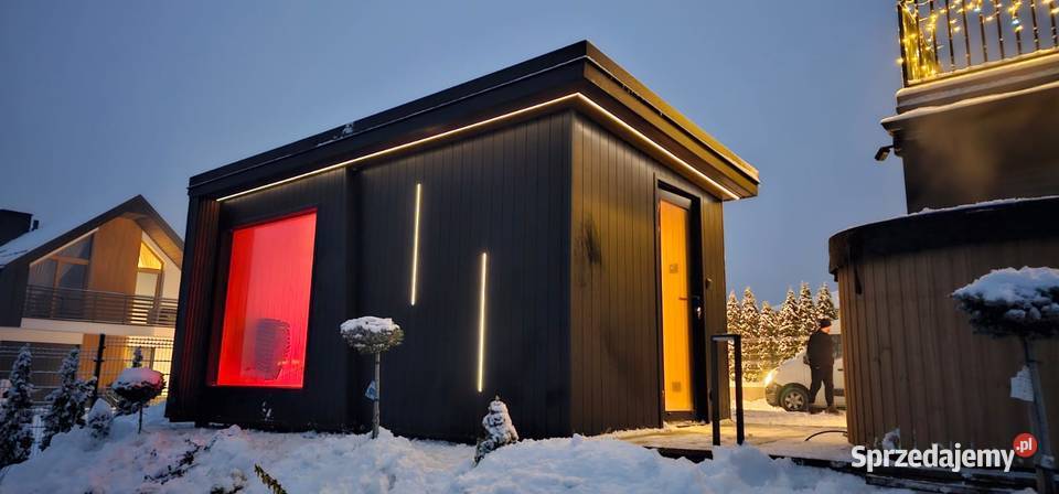 Sauna ogrodowa Therma Imperia dotępna ręki Wincenta