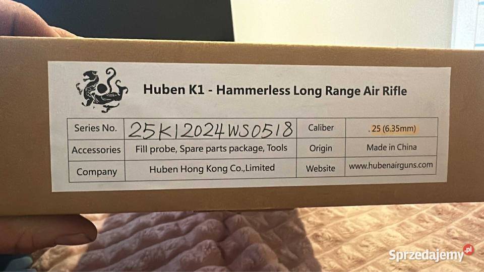 Huben k1 semi auto pcp 635 Warka