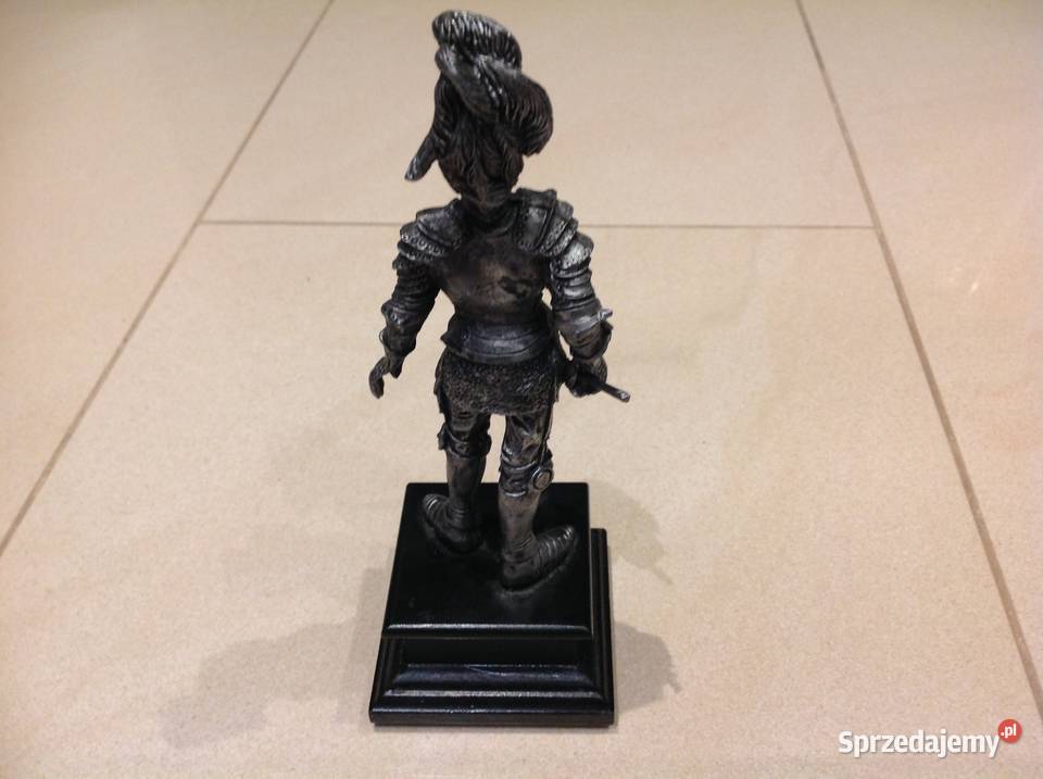 Cynowa Figurka Rycerz Sygnowana Nowa Sól
