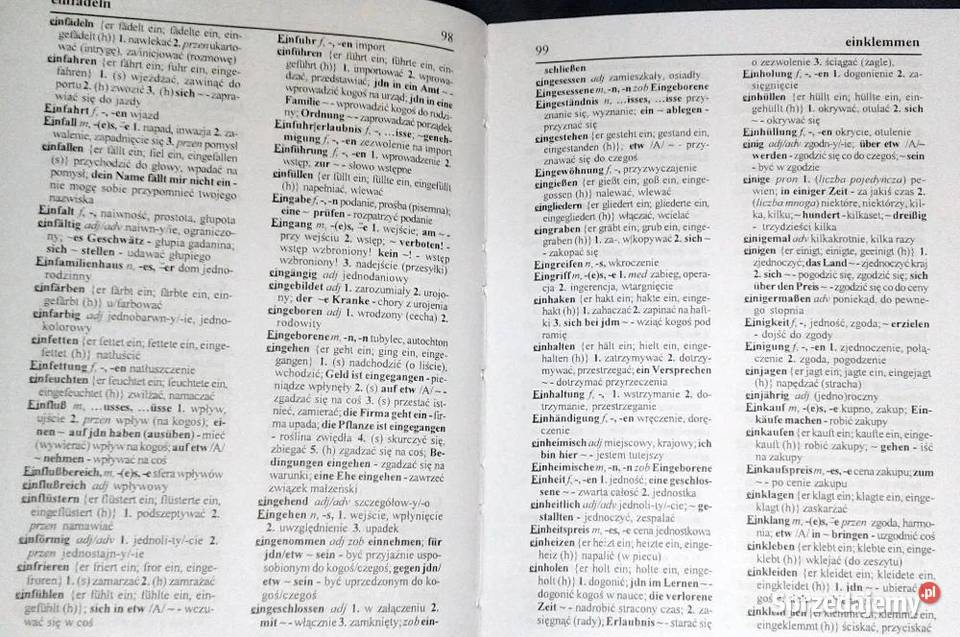 Słownik niemieckopolski polskoniemiecki A Chełm