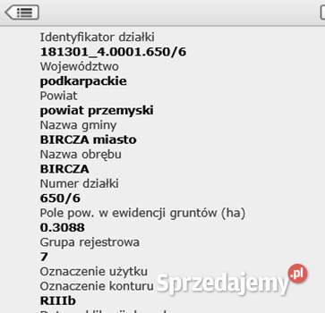 Sprzedam działki w mieście Bircza 48zł/m2 Sprzedaż