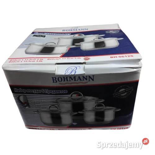 Zestaw garnków Bohmann 6el Wyposażenie wnętrz Łódź