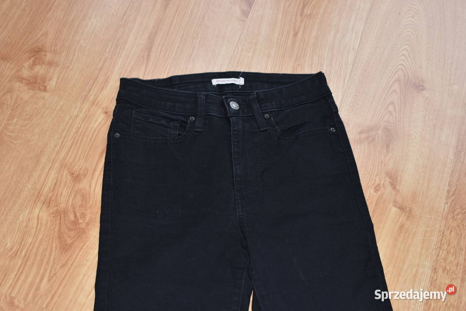 Eleganckie Czarne Spodnie Levis rozmiar XS Bez wzoru zachodniopomorskie