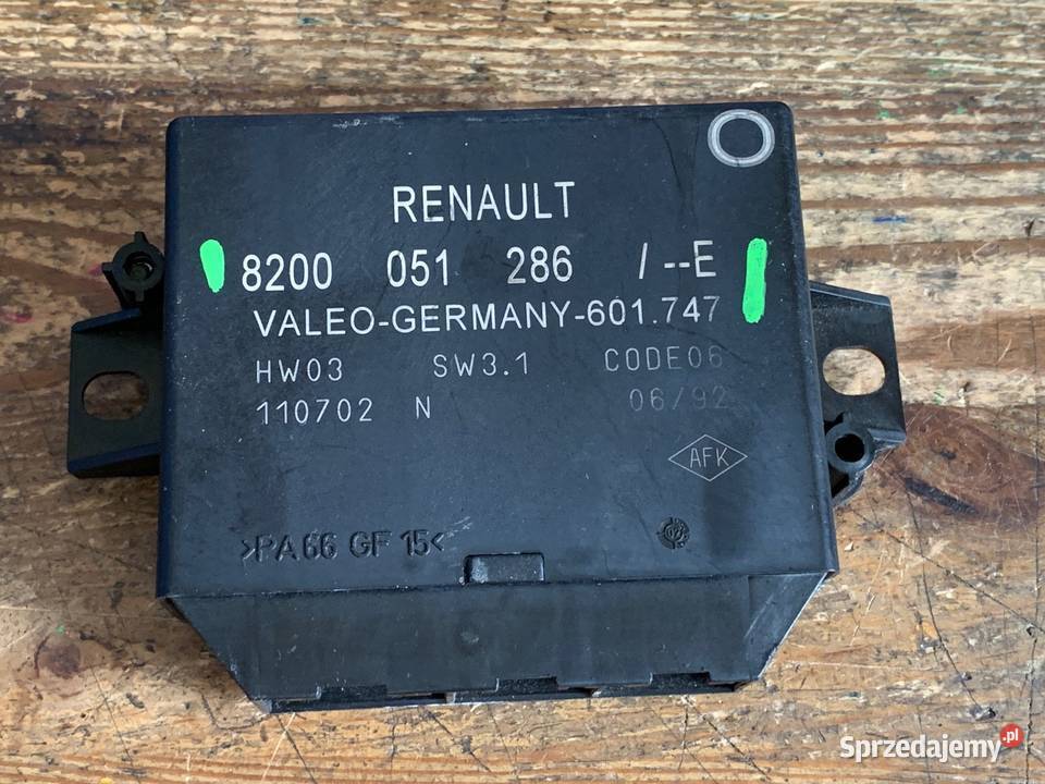 Moduł parkowania Renault wiele modeli 8200051286 wielkopolskie Margonin