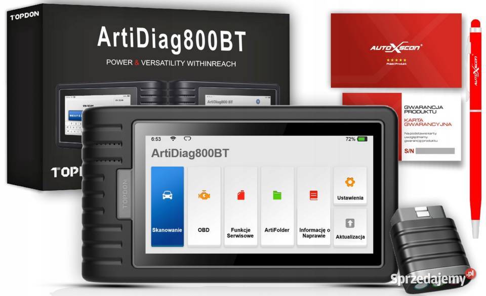 TOPDON ArtiDiag 800BT Tester diagnostyczny 6 lubuskie