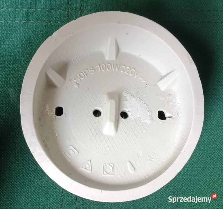 Porcelanowa ceramiczna oprawa skośna lampy PRL Zbylitowska Góra