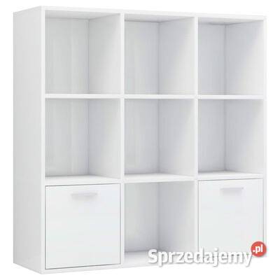 vidaXL Regał biały na wysoki połysk 98x30x98 sprzedam