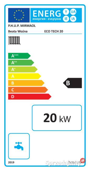 Kocioł piec co 20kW do 180m2 groszek 5 klasa Pleszew