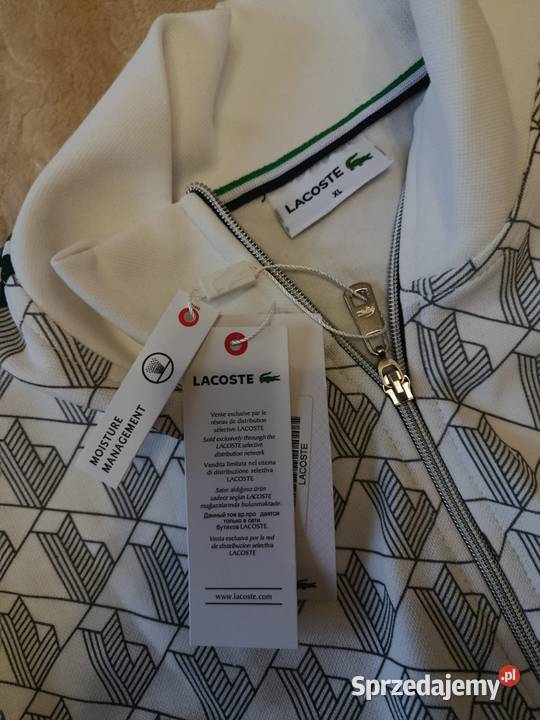Komplet dresowy Lacoste Monogram kolor biały Białystok