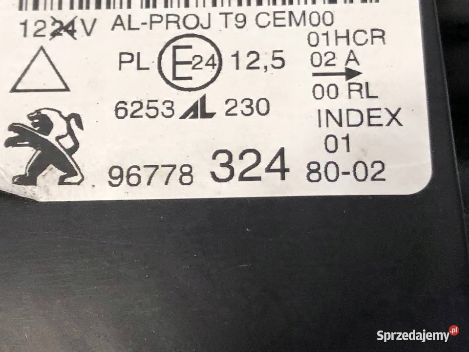 Peugeot 308 II T9 Lift 18r Lampa reflektor lewy osobowe Skarżysko-Kamienna