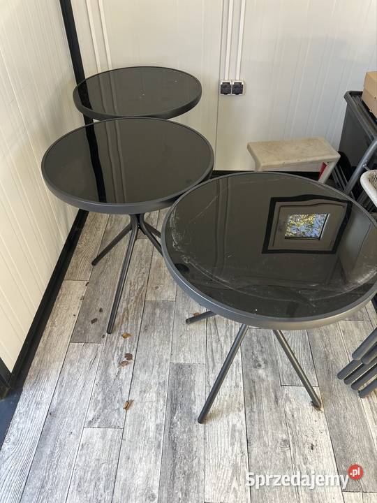 3 stoły 6 krzeseł ogrodowe balkonowe Poznań