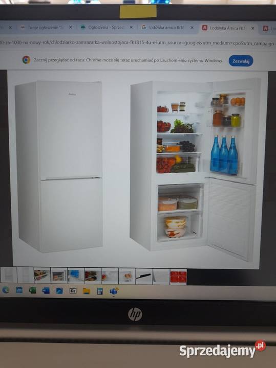 Lodówka Amica FK18154UE z zamrażalnikiem dolnym Szczecin