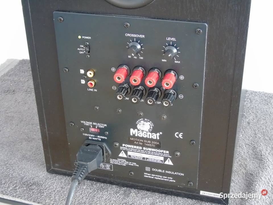 Aktywny Subwoofer Magnat Motion Sub 200A moc 120 Jasło sprzedam