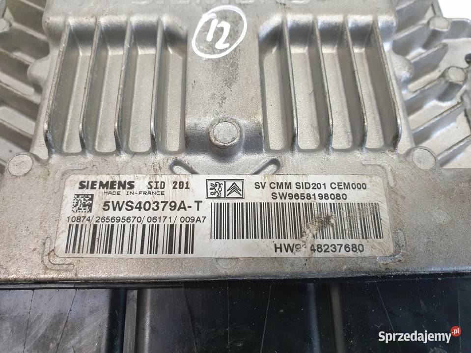 PEUGEOT 407 KOMPUTER SILNIKA 5WS40379A sterownik Komputery Rudka