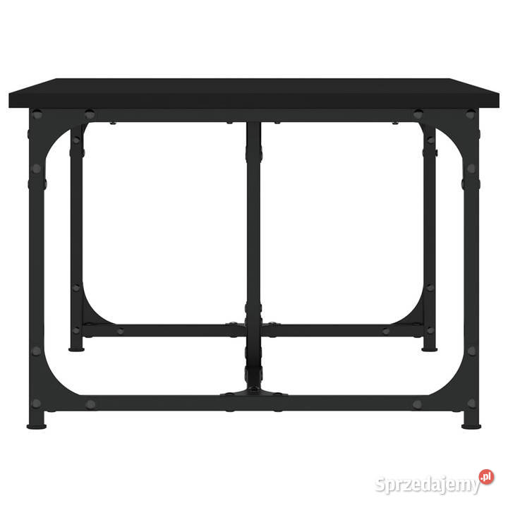 Stolik kawowy czarny 90x50x35 materiał Warszawa