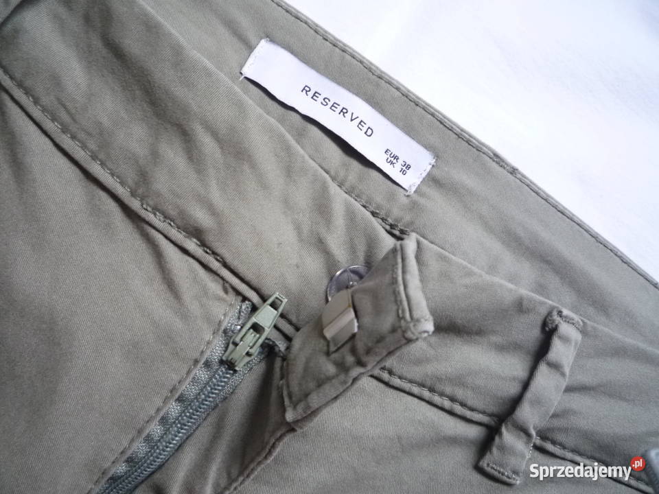 Reserved 38M Spodnie chino chinosy zielone khaki zachodniopomorskie Szczecin