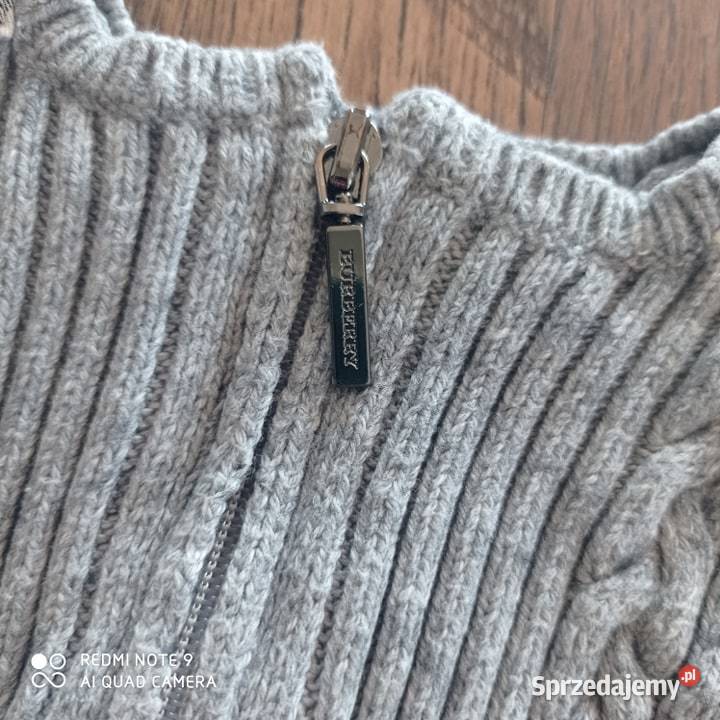 Sweterek Burberryszary unisex 54 Rozmiar 54 Lubartów sprzedam