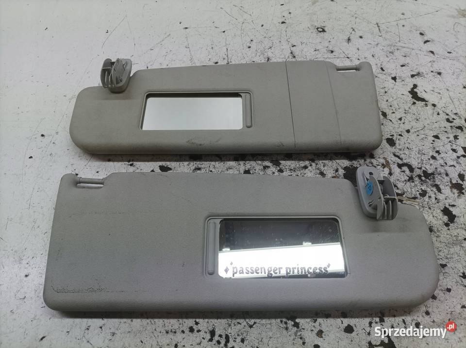 DASZKI PRZECIWSŁONECZNE LEWY PRAWY OSŁONA KPL