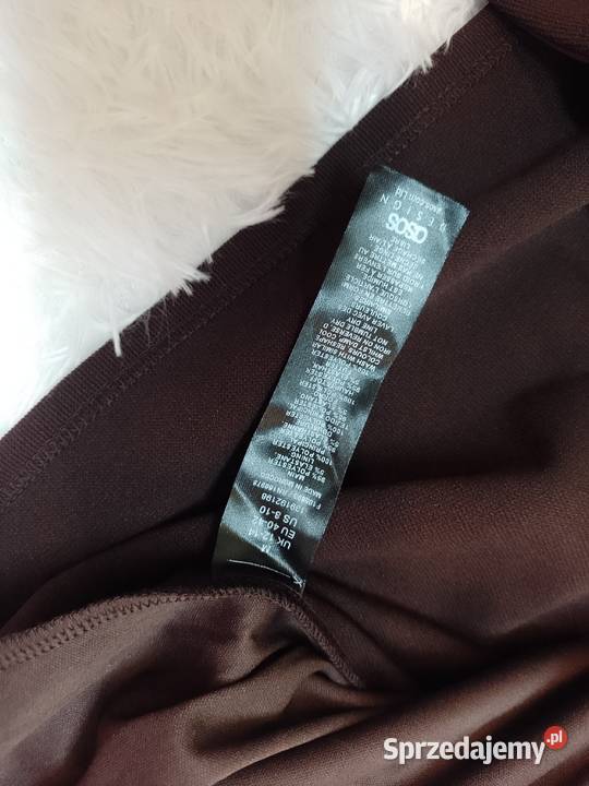 4042 ASOS Brązowa kamizelka ołówkowa z Londynu Rozmiar 40(L) Kraków