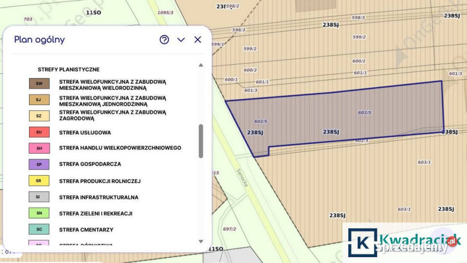 Działka Trepcza 1806m2 budowlana sprzedam