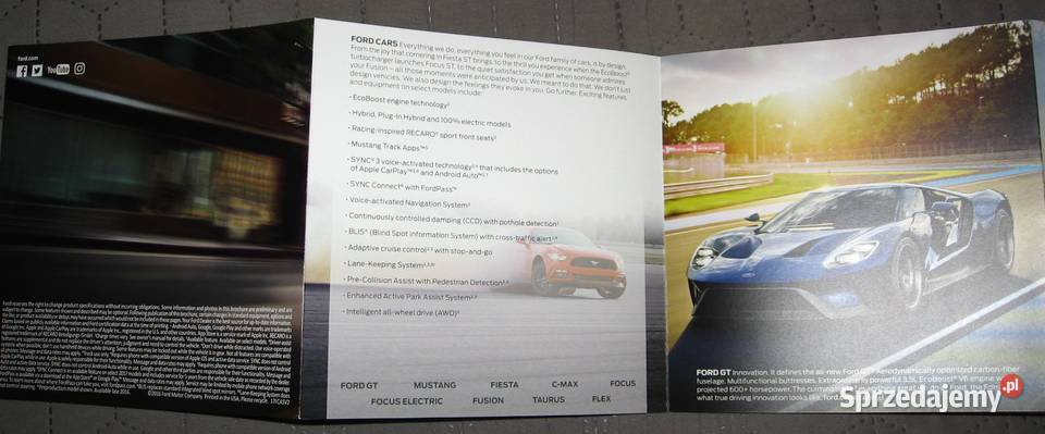 FORD 2016 SUV Cars Trucks Vans prospekt katalog pomorskie Kępice sprzedam