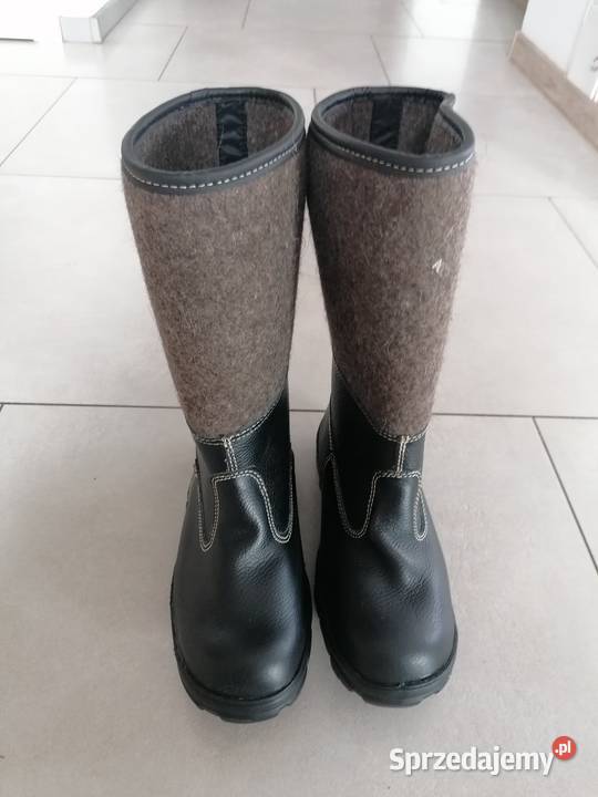 Buty skórzane skórofilce Czerno