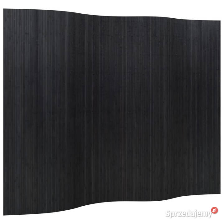 Parawan czarny 165x250 bambusowy WM376990 mazowieckie