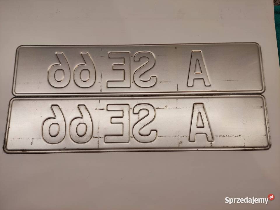 Tablica rejestracyjna Niemcy 2 sztuki ASE66 sprzedam