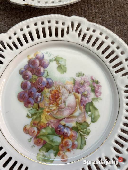 Talerzyk z winogronami i kwiatami Nietypowe Gdańsk