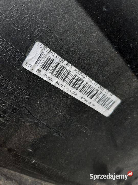 Zderzak tylny tył Audi A4 B9 8W0 SLine Kombi osobowe