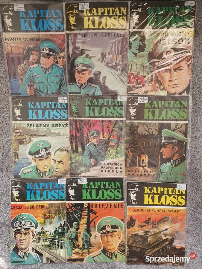 Kapitan Kloss zestaw 19 zeszytów wydanie 2 Gdynia sprzedam