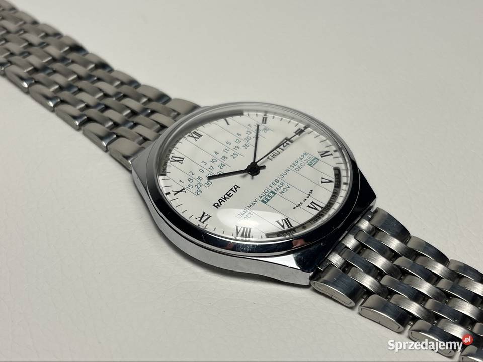 Zegarek Rakieta multikalendarz bransoleta Made Gdańsk