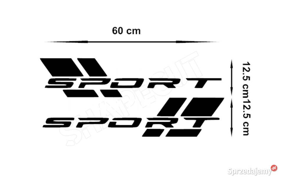 Naklejka na samochód Sport 60cmx125 X2 prawa Olsztyn
