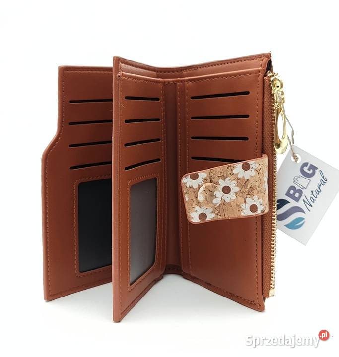 Portfel średni korkowy damski z korka eko Galanteria i dodatki pomorskie Gdańsk